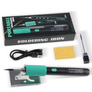 Reparación de soldadura de hierro inalámbrico de carga portátil USB Digital 5V15W Mini juego de plástico de código caliente para el hogar - Product Image 5