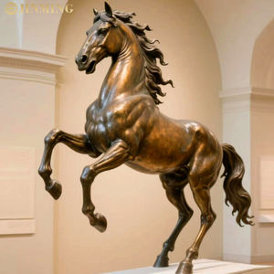 Özel yapılmış büyük ölçekli yaşam boyu Pegasus heykelleri, Modern İskandinav bronz Metal döküm bakır at heykelleri - Product Image 3