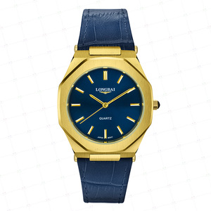 Montre pour homme - Montre octogonale tendance pour homme, bracelet en cuir, étanche - Product Image 3