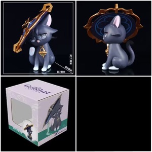 10CM Ke Qing Diluc Wanderer Kuki <span class=keywords><strong>Shinobu</strong></span> Cos Cat juego personaje figura recoger Anime figuras regalo juego caliente - Product Image 3