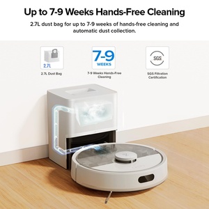 Robot aspirateur intelligent pour nettoyage humide et sec, appareil électroménager connecté à batterie, avec fonction eau - Product Image 2