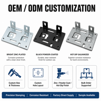 Support de fixation pour moteur de portail, base en acier estampé, fentes réglables, pièces de portail coulissant, télécommande
