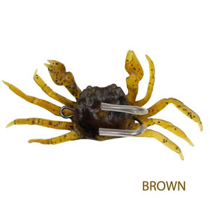10cm appâts de pêche en mer attirail <span class=keywords><strong>leurre</strong></span> <span class=keywords><strong>souple</strong></span> mérou <span class=keywords><strong>leurre</strong></span> <span class=keywords><strong>crabe</strong></span> <span class=keywords><strong>leurre</strong></span> 3D Simulation <span class=keywords><strong>crabe</strong></span> appât avec crochet - Product Image 6