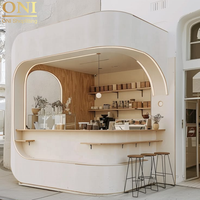ONI Mobilier moderne pour les salons de thé et de café Aménagement d'intérieur avec kiosque de présentation de cosmétiques et d'aliments