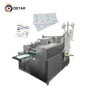 2024 Hot Selling Automatic Alcohol Swab Pad Making Machine Alcohol Cotton Sheet Packing For Small Business