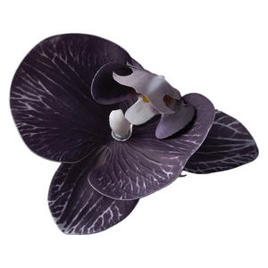 Phalaenopsis a <span class=keywords><strong>testa</strong></span> singola artificiale 9cm orchidea rosa <span class=keywords><strong>rossa</strong></span> fatta a mano a lunga durata fiore decorativo di alta qualità matrimonio san valentino - Product Image 6