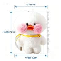 Porte-clés en peluche chiot Lalafanfan mignon 12*10cm, pendentif dessin animé doux et moelleux, breloque de sac avec clochette, jouet en peluche, cadeau pour filles