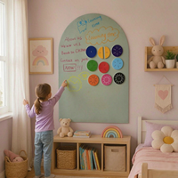 Tableau magnétique interactif pour enfants UCI, tableau blanc mural pliable, personnalisable, en feutre, matériau amovible, force magnétique puissante