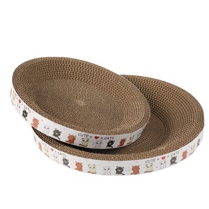 Rascador redondo corrugado para gatos Pipitao, juguete duradero para gatos, artículos para gatos, gran stock disponible para venta al por mayor, en forma de tazón - Product Image 2