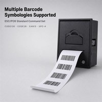 Imprimante thermique à haute vitesse 90 mm/s avec couvercle de boucle intégré, interface USB+Série/TTL pour distributeurs automatiques de billets et de produits en libre-service