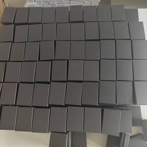 L #32 confezione regalo di gioielli neri di lusso 3 1/16*2 1/8*1 ''in cartone Kraft <span class=keywords><strong>Vintage</strong></span> scatola rigida orecchini fatti di carta resistente - Product Image 4