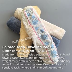 Trapos de Toalla de Algodón Reciclado de Alta Absorción para Limpieza Industrial y de Talleres - Product Image 2