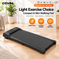Tapis roulant électrique portable silencieux avec vitesse réglable de 1 à 6 km/h, affichage LED, suivi des calories, pour usage domestique