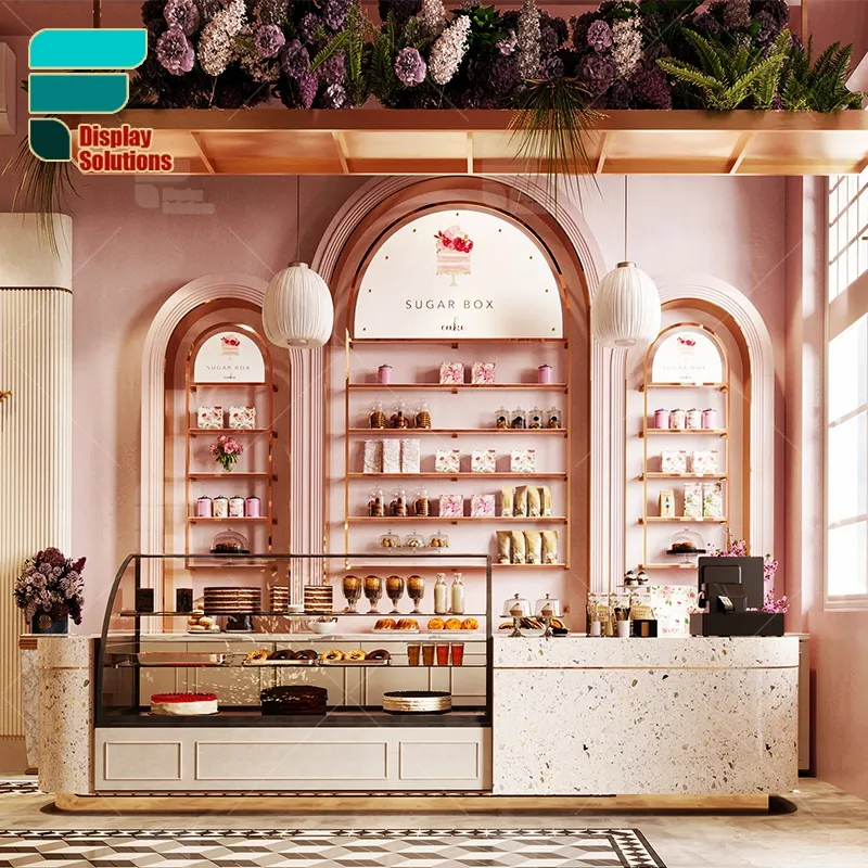Bespoken Moderne Stijl Candy Store Display Interieur Decor Chocolade Winkel Meubels Ontwerp Suiker Display Voor Sweets Winkel