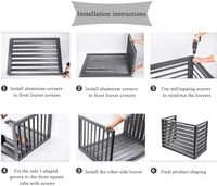 Vente flash - Protection de la vie privée - Couvercle de climatiseur en aluminium blanc durable anti-corrosion découpé au laser 3D