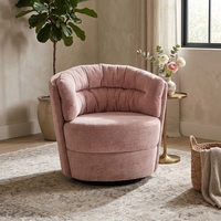 Fauteuil pivotant français direct usine, mignon et élégant, pour petit appartement ou hôtel, vente en gros, fauteuil de loisirs personnalisé