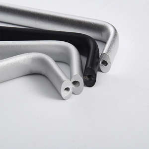 Poignée de tirage carrée elliptique en alliage d'aluminium noire, durable, antirouille, multifonction pour commode, armoire, tiroir, entrepôt - Product Image 5