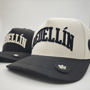 Gorra de Golf Impermeable de 5 Paneles de Tela Sostenible, Logotipo Bordado Personalizado, MOQ Bajo, OEM, Perforada con Láser, Ecológica, Deportiva - Product Image 4