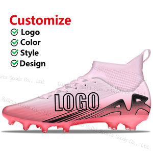 ODM/oemhвысокое качество Профессиональная футбольная обувь с настраиваемой TPU сетчатой стелькой длинные шипы бутсы Лето/зима спортивные тренировки - Product Image 3