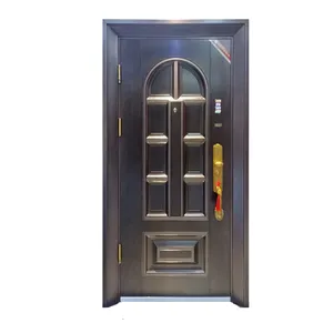 indian house teak wood main door kerala door laser cut steel door design for sale