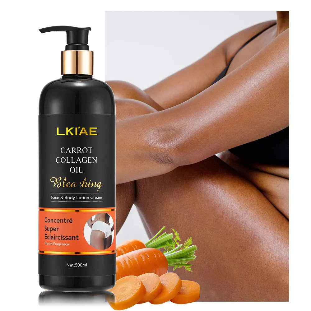 OEM ODM Best Black Skin Collagen Carrot Oil Wholesale Moisturizing Skin Care Body Cream Rejuvenation Whitening Body Lotion