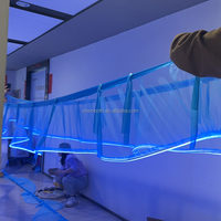 Hot Sale S-Shape Fabric LED Strips Smooth Ceiling Drapes for Wedding Lighting Decor Event Decorations Packed in Cartons