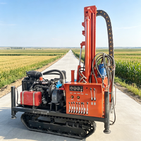 Foreuse hydraulique mobile sur chenilles pour puits d'eau, profondeur de forage 200m-300m, machine de forage de puits sur chenilles