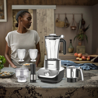 HappyPartner mélangeur multifonctionnel 6-en-1 mélangeur presse-agrumes mélangeur de jus mélangeur de nourriture électrique presse-agrumes broyeur Smoothie Maker