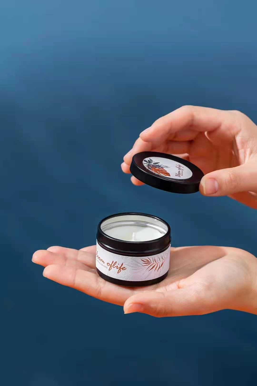 La sucrerie faite sur commande d'anniversaire a flairé Tin Candles des bidons de 6 onces avec des couvercles 3