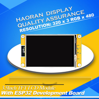 Papan Pengembangan ESP32 WROOM 32E HP035BQV32ET Layar Sentuh TFT 3.5 Inci 320x480 HMI LVGL WIFI Smart Display Tipe-C Kit