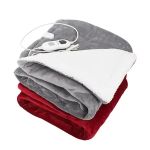 Прямые продажи с завода, экологически чистое нагревательное одеяло с 6 настройками 1-8 часов, с таймером и автоматическим отключением