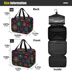 Australian Aboriginal Dot Portable <b>Storage</b> Waterproof Custom Print Foldable Cosmetic Bag Women Travel Hanging <b>Toiletry</b> Bag - Product Image 4