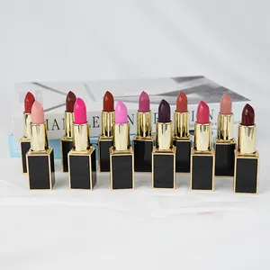 53 colors Private Label Colorful Matte Red Wholesale Waterproof OEM Makeup Vegan luxury lipstick