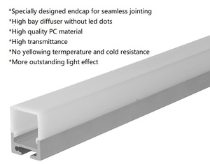 Производитель, продажа, Светодиодная лента, профиль с высоким заливным диффузором, поликарбонатный молочный чехол, современный светодиодный алюминиевый профиль для выставочного зала - Product Image 2