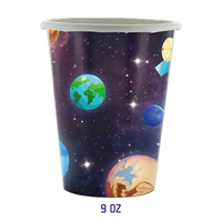Décorations d'anniversaire sur le thème de l'espace pour la fête prénatale d'un futur astronaute, ensemble de vaisselle d'anniversaire sur le thème de la galaxie bleue, fête sur le thème de l'espace