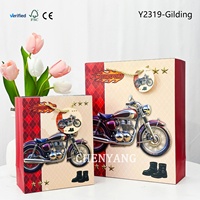 Sac en papier bleu coréen pour homme, style arabe, pour moto, personnalisé, pour l'accueil, pour vêtements, petit sac, pour parfum, pour papier d'emballage, pour affaires, pour fleurs