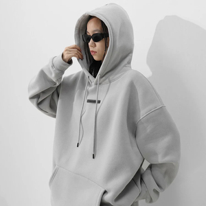 Sweat à capuche unisexe en coton 100% pour femme, tricoté, épais, respirant, 340 grammes, style décontracté, idéal pour l'hiver, prix fabricant bas - Product Image 3