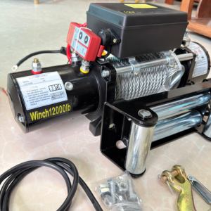 Remote Control Nirkabel 12000LBS 12V Derek Tali Kawat Listrik untuk ATV UTV Trailer Perahu Pengiriman Cepat - Product Image 2