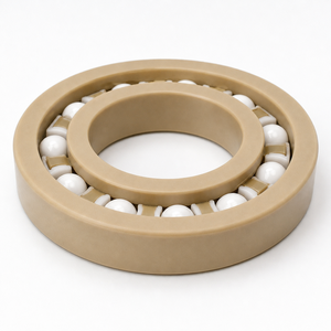 Roulement à billes à gorge profonde 6010 50x80x16mm avec anneaux PEEK, billes en zircone et cage en PEEK PTFE - Product Image 4