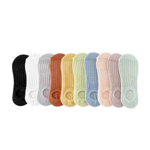 Women's Invisible Mesh Socks Silicone Anti Slip Solid Color Thin Summer Casual Socks - Product Image 5