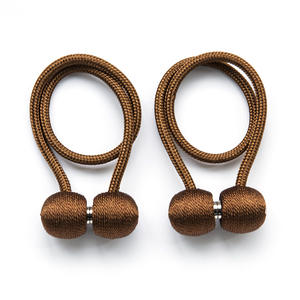 Curtain Accessories Home Decor Magnetic Curtain Clip Holders Hanging Ball Buckle Tiebacks Rope - Product Image 1