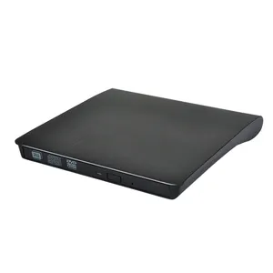 Laptop için harici DVD sürücü USB 3.0 tip-c taşınabilir CD/DVD optik sürücü çalar yazar CD brülör 2 USB 3.0 portu ile