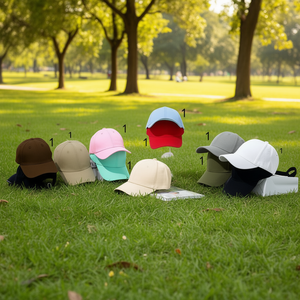 Gorra de Béisbol Monocromática para Adultos, Color Sólido, Unisex, 100% Algodón, Ajustable, de 6 Paneles, Casual, para las Cuatro Estaciones, 58-60CM - Product Image 2