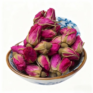 赤いバラつぼみ本格的なオーガニックダブル花びら - Product Image 5