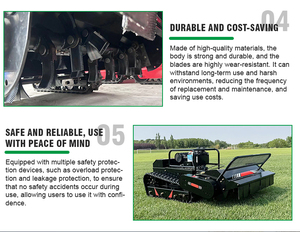 Nhà Máy Bán buôn kohler động cơ diesel điều khiển từ xa máy cắt với 1000 mét cắt Chiều rộng và 300m phạm vi - Product Image 6