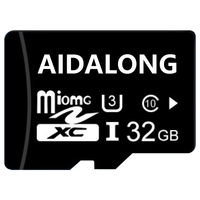 Cartes mémoire SD TF en plastique bon marché C10/U3 pour le stockage sur téléphone, caméra IP, CCTV, consoles de jeux 8 Go-256 Go