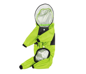 클래식 강아지 애완 동물 비옷 올 시즌 PU 방수 애완 동물 대형 개 옷 레인 코트 - Product Image 5