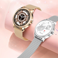 Reloj Inteligente LW105 para Mujer, de Acero Inoxidable, con Pantalla AMOLED, Monitor de Sueño, Resistente al Agua IP68, Batería de Larga Duración - Nueva Llegada