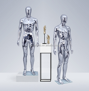 Sang Trọng Màu Đen Giả Mô Hình Thể Thao Cơ Bắp Người Đàn Ông Phù Hợp Với Mannequin Mạ Điện Vàng Bạc Người Lớn Nam Mannequin Đầy Đủ Cơ Thể Cho Nam Giới - Product Image 3