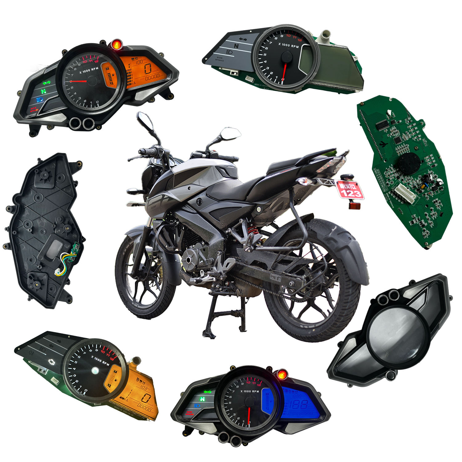 Digital Meter Ns 160 Speedometer Top Cover Pulsar Meters Precision